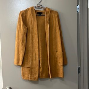 Tahari - orange sweater w/ hoodie